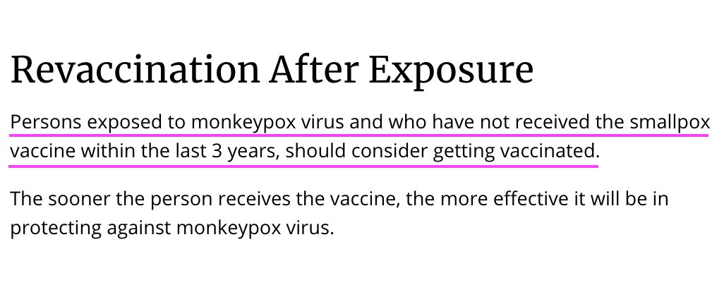 organichemusic's tweet photo. Most people who received the smallpox vaccine did so over 50 years ago!  So how “protected” are they, really?

CDC and WHO state that the smallpox vaccine is 85% effective in preventing MPXV, but they also acknowledge boosters are needed after 3 yrs.
https://t.co/I5vMqWiunn https://t.co/afnGHNzWkc