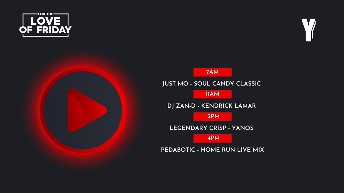 Yfm's tweet photo. For the love of good vibes, let’s get into the weekend with tunes from our 🔥🔥🔥mixes. 
#ForTheLoveOfFriday

Let’s go! https://t.co/Fu7MFrNA91