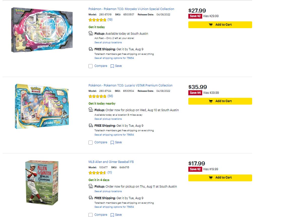 Cheap Ass Gamer on Twitter "Trading Card Game Sale via Best Buy. http