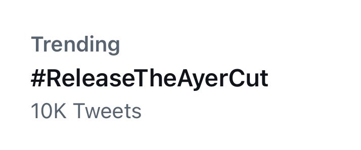 RTAyerCutSS's tweet photo. Let’s keep cruisin’, shall we? 

 - Admin #2
#ReleaseTheAyerCut https://t.co/0XgR8Bx9IJ