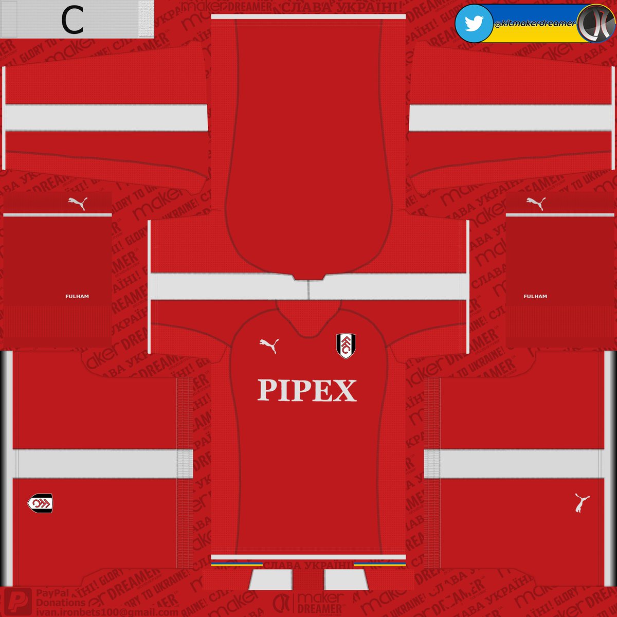 kitmakerdreamer's tweet photo. Fulham 2005/06
Retro kits are made specifically to order for
https://t.co/FJFJgSUGk6
PayPal: ivan.ironbets100@gmail.com
#retrokits #puma #efootball2022 #makerdreamer #kitmakerdreamer #kitmaker #dreamer #pes2021 #efootball #konami #teamplate #kitpack #kitsforpes #FulhamFC https://t.co/1bUWFHJ64B