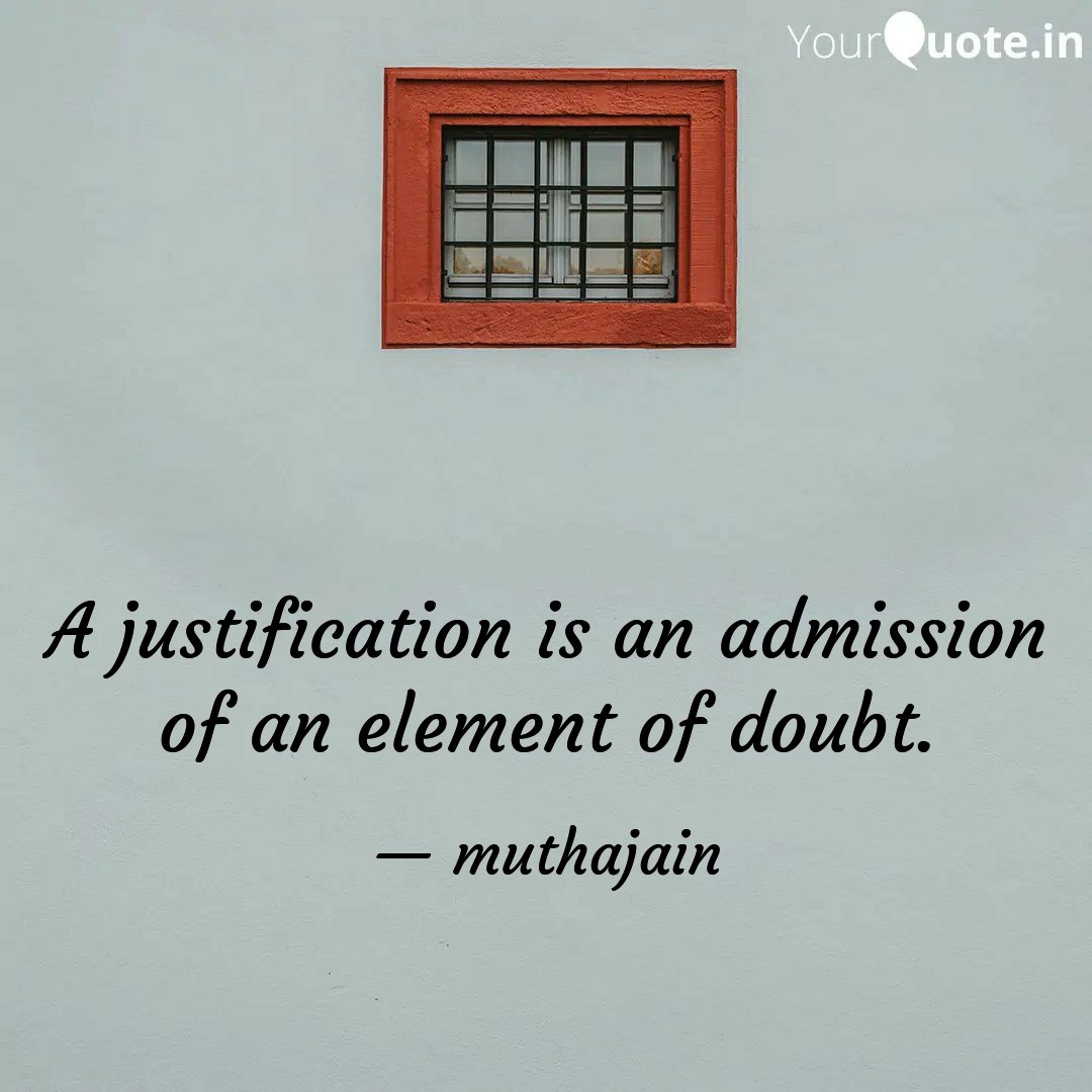 Muthajain's tweet photo. Read my thoughts on YourQuote app at https://t.co/2BPgoeUmAx #justification #admission #elementofdoubt #doubt https://t.co/L7mtRhqa6X
