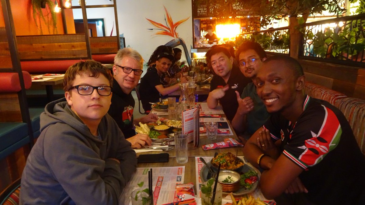 James Karanu 🇰🇪 (@jameskaranu) on Twitter photo After a stint at the <a href="/birminghamcg22/">Birmingham 2022</a> , we sat down with @benliquidkenya , <a href="/AtkFlea/">ATK Flea</a> and the <a href="/ATKesportsGG/">ATK Esports</a>, @tribesimbagg Rocket League and <a href="/AlphaClan254/">Alpha Clan Esports</a> Efootball teams, had dinner and talk business & life as Team Africa. It was a splendid chat. Hope to have more like these After a stint at the <a href="/birminghamcg22/">Birmingham 2022</a> , we sat down with @benliquidkenya , <a href="/AtkFlea/">ATK Flea</a> and the <a href="/ATKesportsGG/">ATK Esports</a>, @tribesimbagg Rocket League and <a href="/AlphaClan254/">Alpha Clan Esports</a> Efootball teams, had dinner and talk business & life as Team Africa. It was a splendid chat. Hope to have more like these