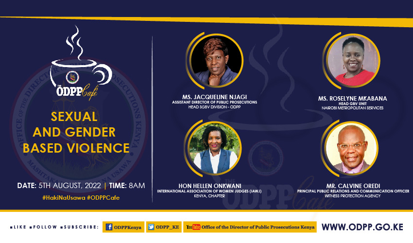 ODPP_KE's tweet photo. Good morning and welcome to #ODPPCafe. We are live on YouTube https://t.co/oIAb4NkJq4 and Facebook https://t.co/6Dc11Ctr32, Tune in and Engage!
#HakiNaUsawa
#ODPPCafe https://t.co/ez1vUbeQB1
