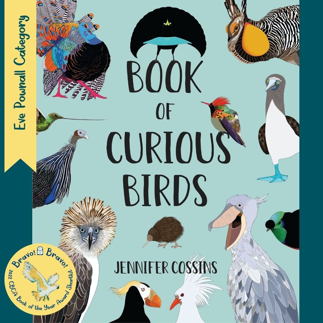 CBCANSW's tweet photo. BRAVO!!! to Jennifer Cossins whose book Book of Curious Birds (published by Hachette Australia) has been shortlisted for 2022 CBCA Eve Pownall Award. 🤩🎉📚 
@redparka @hachetteaus  
#CBCA #cbca2022 #cbcabookawards #cbcabookawards2022 #cbcashortlist2022 #cbcashortlist #bookawards https://t.co/bpo6AbZ6qt