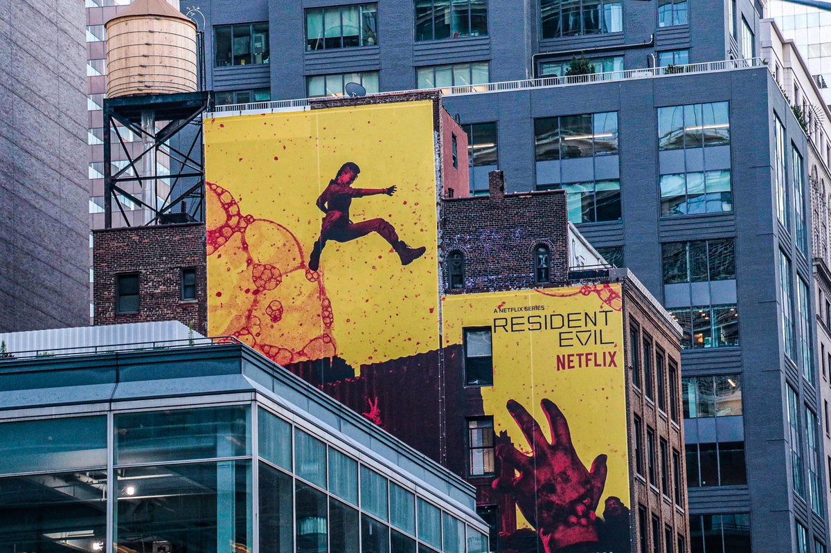 Always look up #wallart #NewYorkCity #ResidentEvilNetflix #architecture