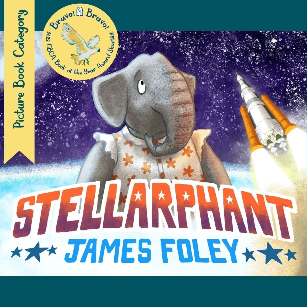CBCANSW's tweet photo. BRAVO!!! to James Foley whose book Stellarphant (published by Fremantle Press) has been shortlisted for 2022 CBCA Picture Book of the Year. 🤩🎉📚

@jamesfoleybooks @fremantlepress

#CBCA #cbca2022 #cbcabookawards #cbcabookawards2022 #cbcashortlist2022 #cbcashortlist #bookawards https://t.co/QACOzh3IwJ