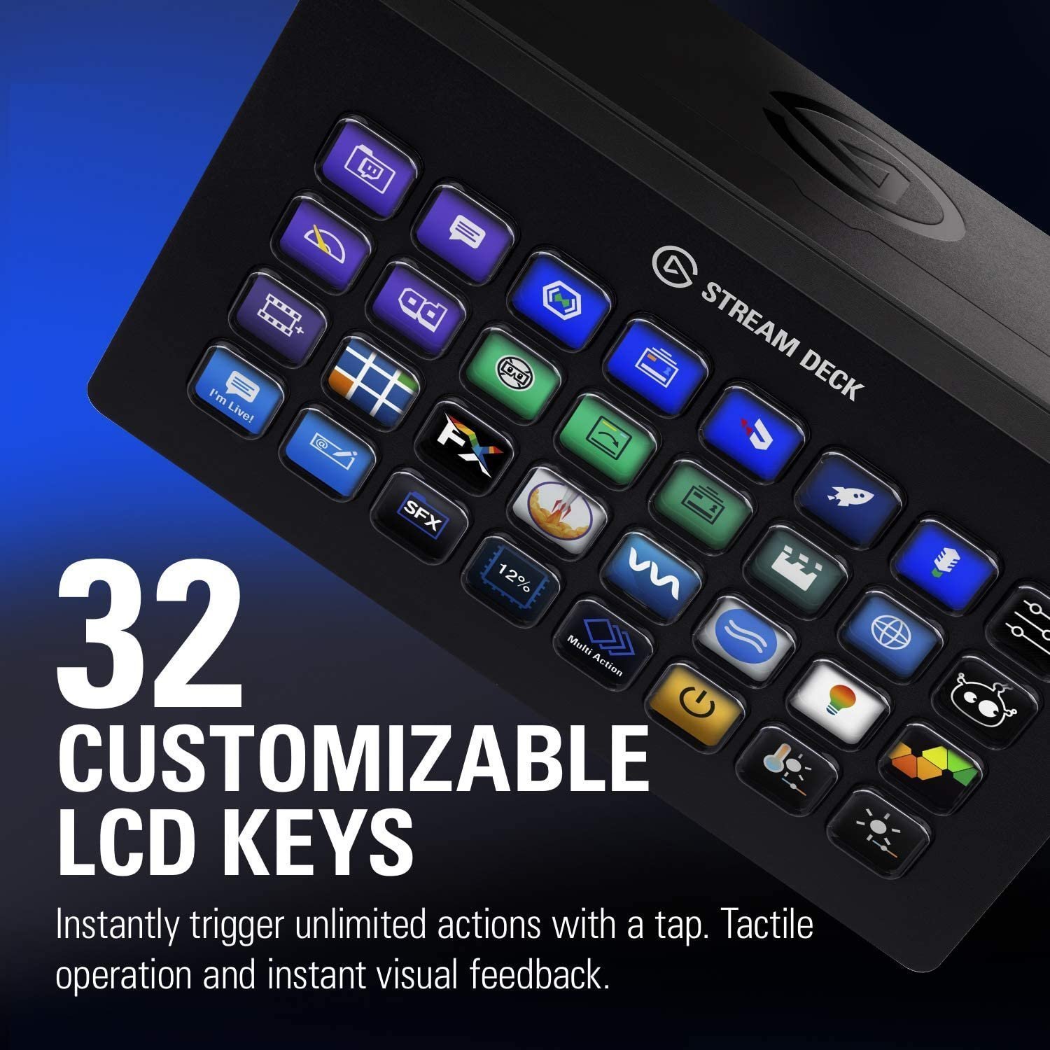 Wario64 on X: Elgato Stream Deck XL - Advanced Stream Control with 32  Customizable LCD Keys is $204.19 on   #ad   / X