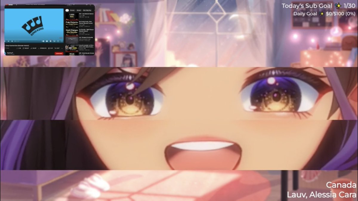 xdarleeng's tweet photo. Thank you for tuning into this evening’s stream ✨ 

Much love to @serafani &amp; @Vampiiaa for the raids 💕

Also tldr; someone in chat said 👁👄👁 I saw the opportunity &amp; ran with it 😌 https://t.co/upV3r9iq6g