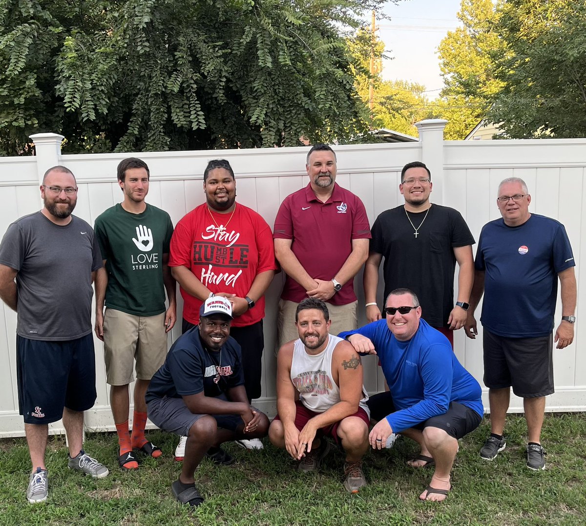 The 2022 season is here! We’ll welcome our young men to campus tomorrow. I wouldn’t want to do this season with any other group of men. Warrior P.R.I.D.E. ⚔️🔴🔵⚔️ (not pictured: Coach Tristan Martinez and Coach Stephen Wilson)