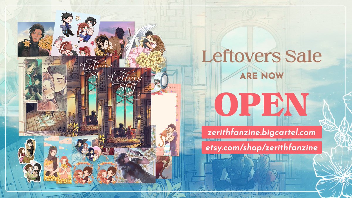 zerithfanzine's tweet photo. 💌LEFTOVER SALES ARE NOW OPEN!💌

Hurry and grab yours while our VERY limited supplies last - these items won't be sold again!

Buy it here: https://t.co/s3n3jlRG1X
UK Buyers: https://t.co/LzBEf9jLIm

#zerith https://t.co/TmmRoHiotY