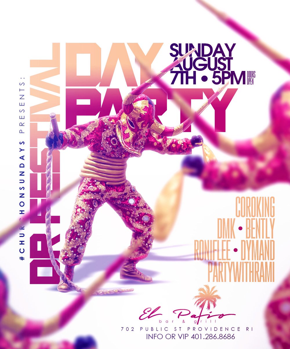 DeLoMioo's tweet photo. Sunday At El Patio --- DR FESTIVAL DAY PARTY DOORS OPEN AT 5PM --> https://t.co/zeJTEJvA20