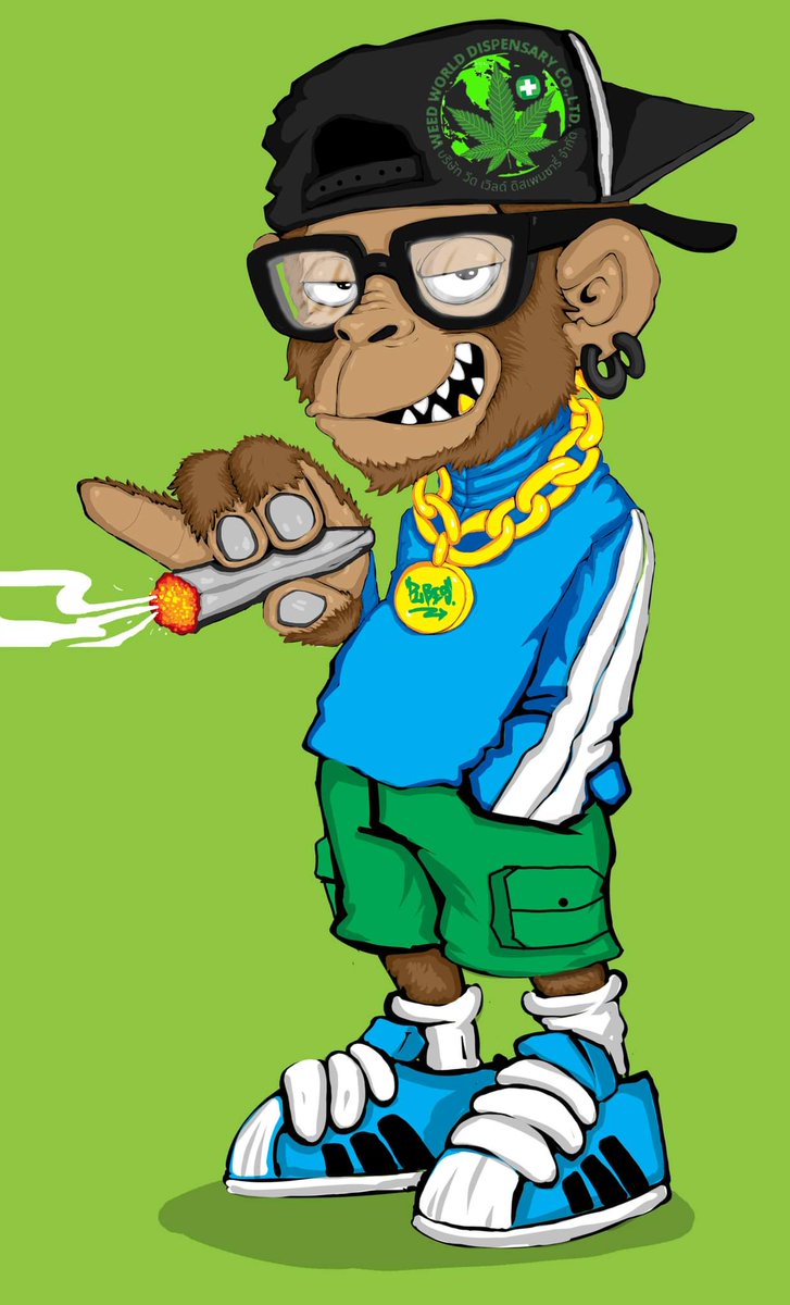 my artwork ✍️ monkey weed 🍁💚🙊
#painting #artcharacters #graffiti #StreetArt #wallart #streetartist
#streetartthai #graffitiart #NFTCommunity #NFT #NFTs #nftcollector #NFTartist #NFTartist