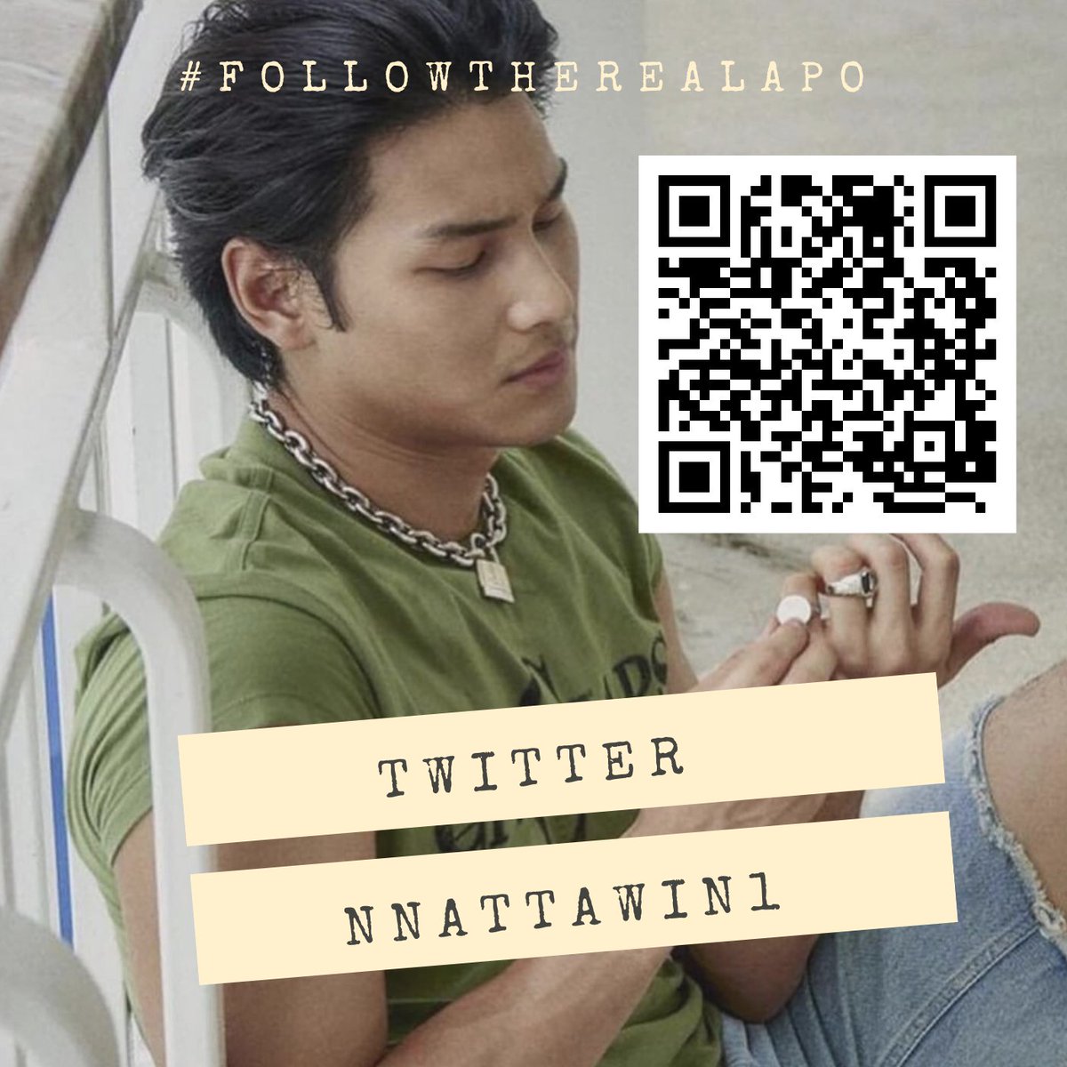 BLstoragespace's tweet photo. Someone suggest I create QR code for Apo Social Media. So here is it! Please spread it. Love ya!

Please Follow the Real Apo Nattawin :

Instagram: https://t.co/NK8EcPIK46

Twitter: https://t.co/VHBnhSDqTR

Tiktok: https://t.co/VBJvUUHZpo

#FollowTheRealApo | @Nnattawin1 https://t.co/VqBQ7WPZRu