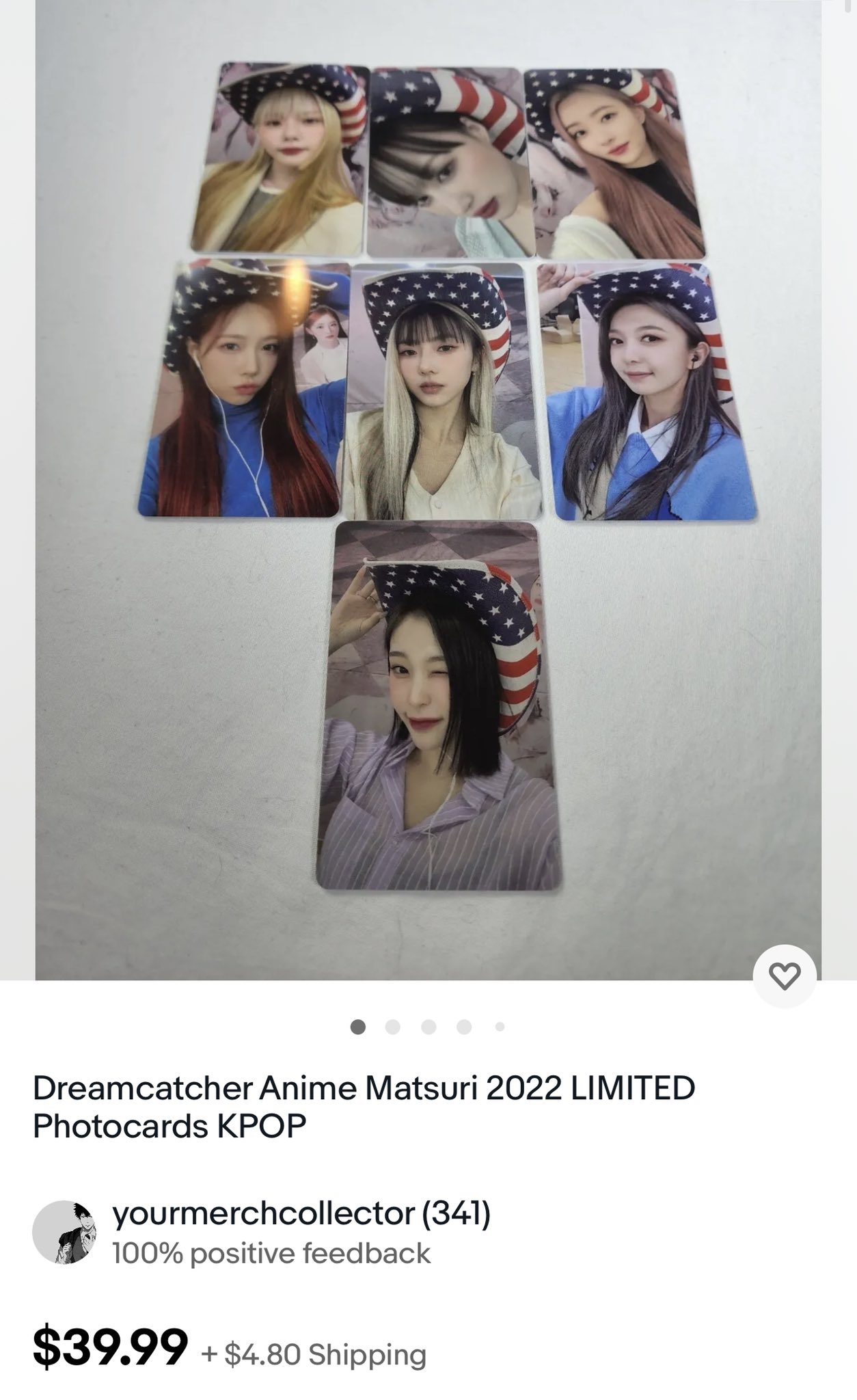 Dreamcatcher x Anime Matsuri Photocards + Ultra VIP Lanyard + Cap -  Livestream Screenshots (220717 AM Livestream) : r/dreamcatcher