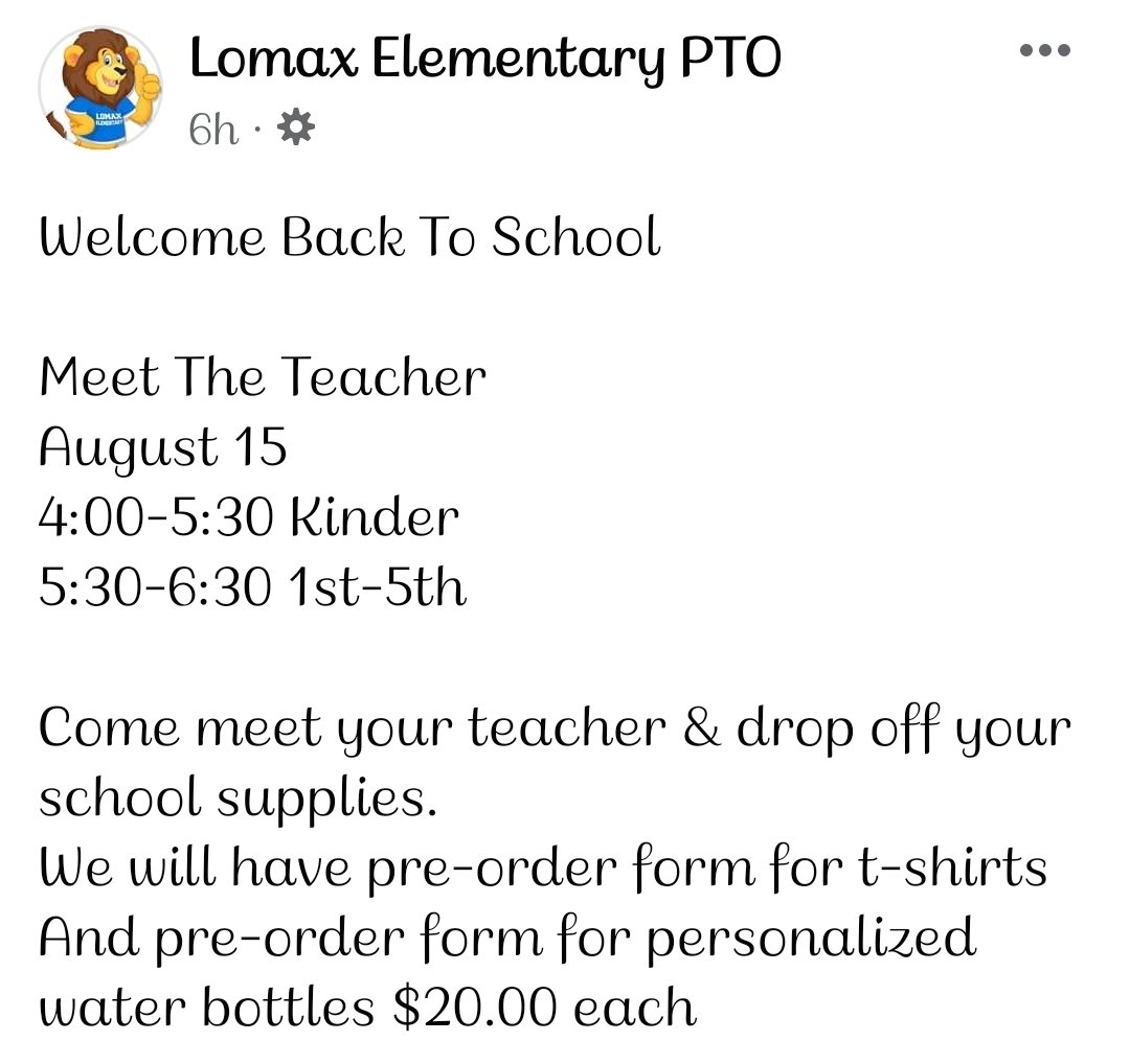 Lomax Elementary tweet media