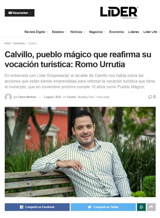 Gracias por el espacio para platicar con <a href="/rlempresarial/">Líder Empresarial</a>