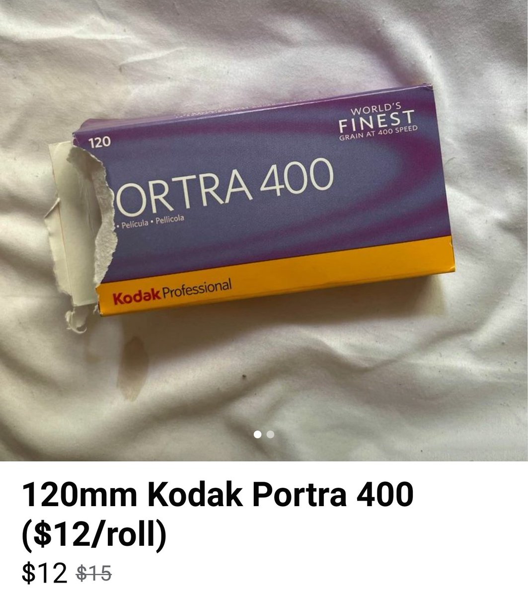 LuisEsoteric's tweet photo. Someone took a bite out that box of Portra 💀 https://t.co/igPIa8BIV6