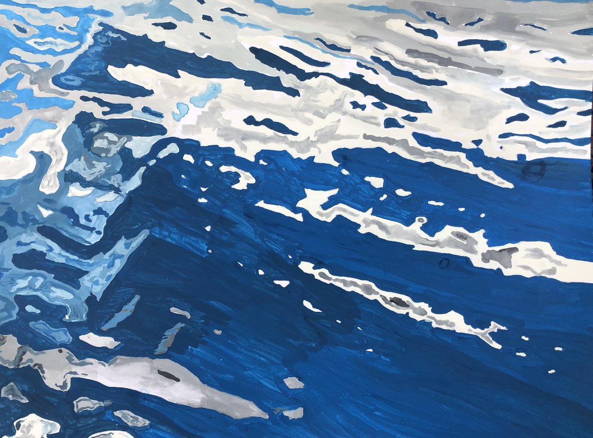 ianthe_jackson's tweet photo. Water Surface 2 guache on paper 9”x12” #drawing #painting #nature #water #worksonpaper #artworkoninstagram #visualworld #daily_art_posted #ianthejackson #art #artistoninstagram #artcollector #artwork #visualart #visualartist #originalart #creativework @artfare @artmoraus https://t.co/WajS5SXd7W