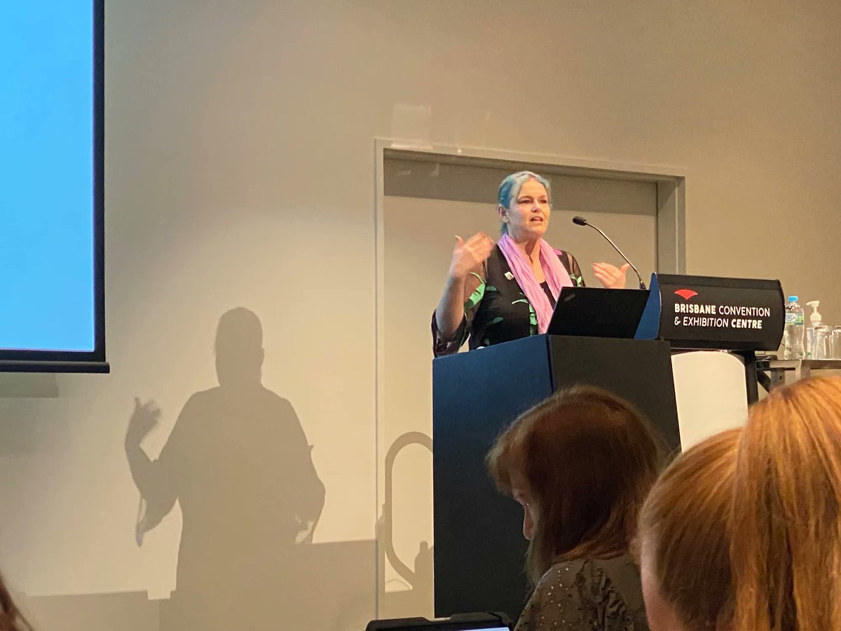 QldSLA's tweet photo. "No person is an island": Leading from the Library: Project Leadersip Outside the Library walls by Tehani Croft @editormum75 
#SchoolLibraries
#NES2022
#NESBRIS2022
#CapacityBuildingSchoolLibraries
@NatEduSummit https://t.co/eff6xzFb6v