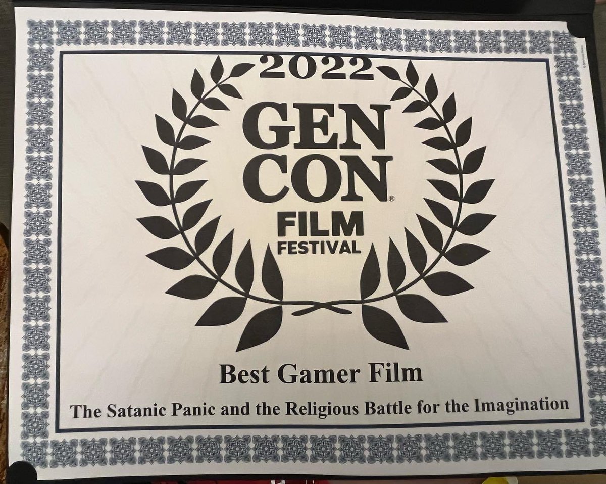 Well this just happened! Such an honour to tell this story with @geekpreacher and have it screen at the great <a href="/Gen_Con/">Gen Con</a>!