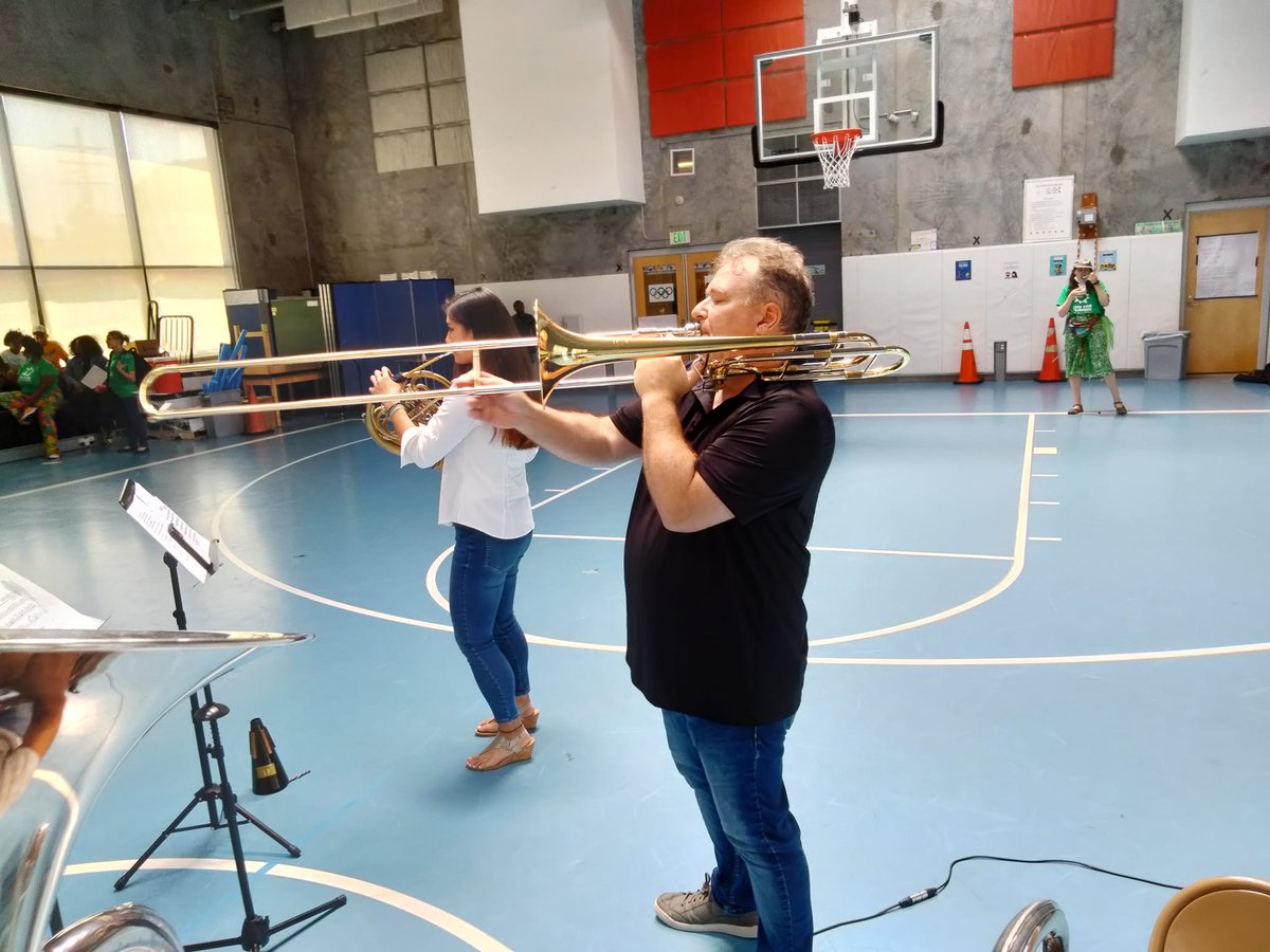 What a great day spending time with SALA students and introducing them to the world of brass music!