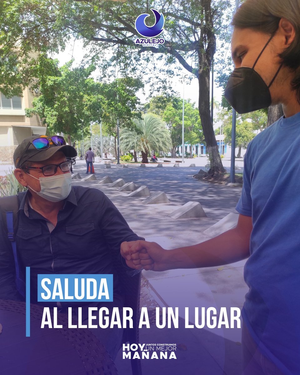 azulejodigital's tweet photo. Saludar al llegar a un lugar es promover la empatía y consideración por el otro. Solo te tomará unos pocos segundos, pero es un buen hábito que generará muchos resultados positivos para hoy juntos construir un mejor mañana.

#Valores #Saludar #Cumaná #Sucre #AzulejoDigital https://t.co/PSWJTJvXRo