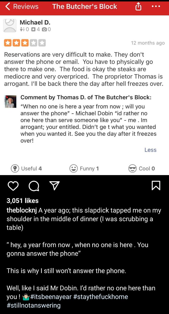 Dawnfrnj's tweet photo. I wish more businesses called out entitled, arrogant sociopath "customers" like this! From @theblocknj (IG) in Long Branch, NJ #jerseyattitude #dontfuckwithjersey #idiots #badcustomers #jerseystrong https://t.co/JHKyfiTFsA