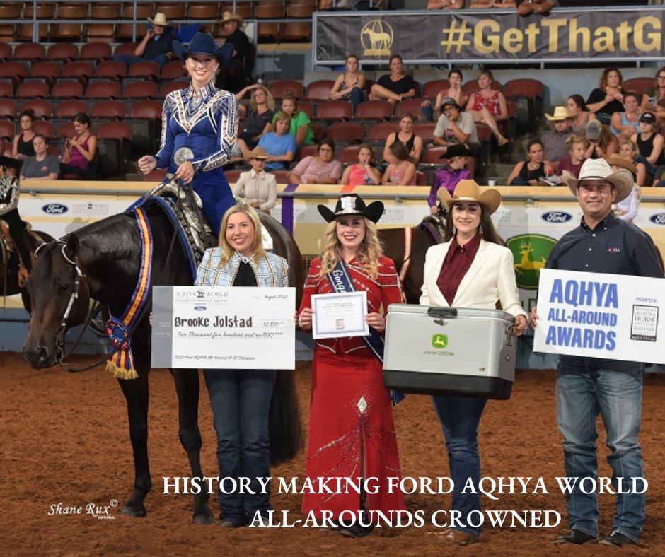 AQHA's tweet photo. ๐ Brooke Jolstad is named the first #AQHYA 14-18 All-Around winner, and Emma Grace Gore is named as the first AQHYA 13-&-Under All-Around winner at the 2022 Ford AQHYA World Championship Show. โก๏ธ https://t.co/8bBb6USNQm
Shane Rux Photography https://t.co/3iXfE2Aifo
