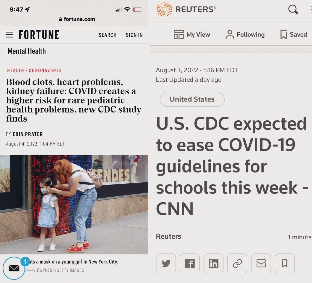 The fact that these two headlines coexist is what really grinds my gears. Enough, <a href="/CDCgov/">CDC</a>!
