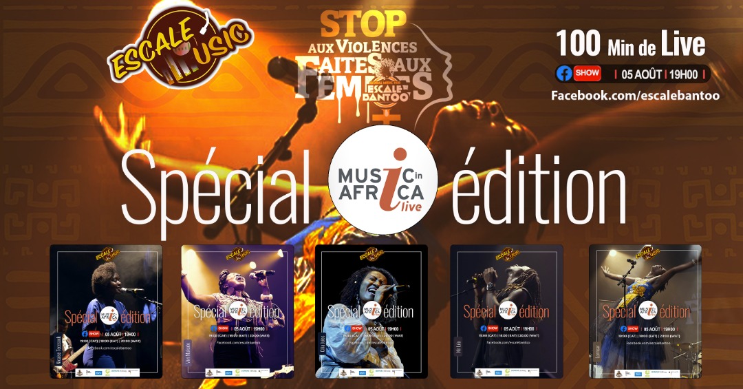 Reporter4Music's tweet photo. Suivez ce vendredi 5 Août 2022, à compter de 19h00 la retransmission de 100 minutes de #ConcertLive dans le cadre de l'#EscaleBantoo2022 via @facebook. Avec le soutien de @MusicInAfrica. #EscaleMusic @MombelOthniel @blickbassy @mrleo237 @mefetony 🇨🇲🌍 @nytimesmusic @BBC6Music https://t.co/yUtVATTuty