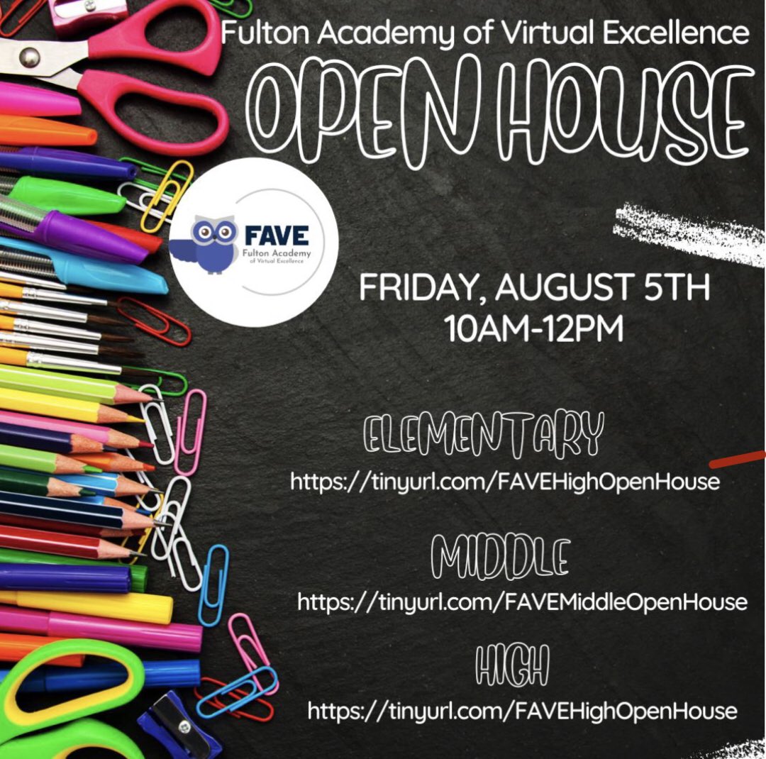 We are looking forward to seeing our FAVE families at our virtual open house tomorrow! ❤️ #TheFAVEWay
