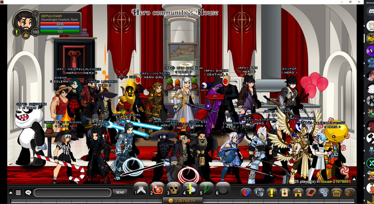 Just a casual day in <a href="/HeroAQW/">Hero</a> 's HQ 👀