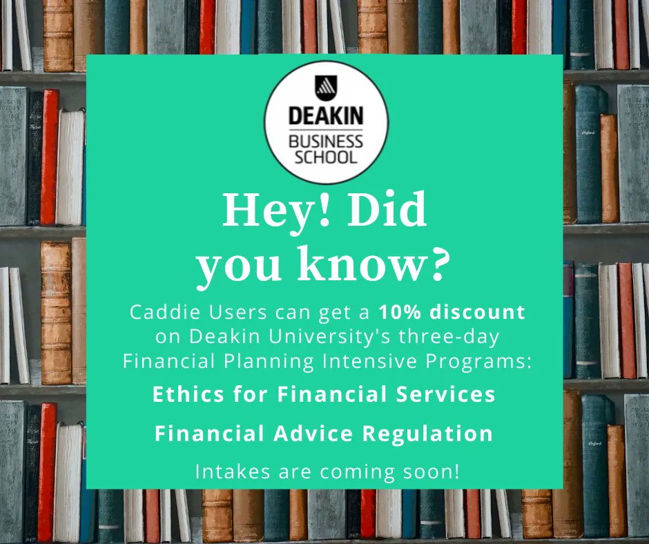 Deakin's three-day intensive programs for 2022. Click here for full information: buff.ly/3pmFewT