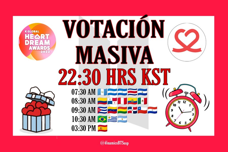 btsargento's tweet photo. —⏰ RECORDATORIO: ARMY, en horas hay votación masiva en CHOEAEDOL.

• La 1era oleada comenzará: 22:30 KST

- Sí no podrán unirse a esa hora, por favor dejen sus votos ahora en mi post 💜
🖇; (https://t.co/J3w9PfiFZv)

Difundan por favor 🫂 @BTS_twt https://t.co/4BjhqVf02t