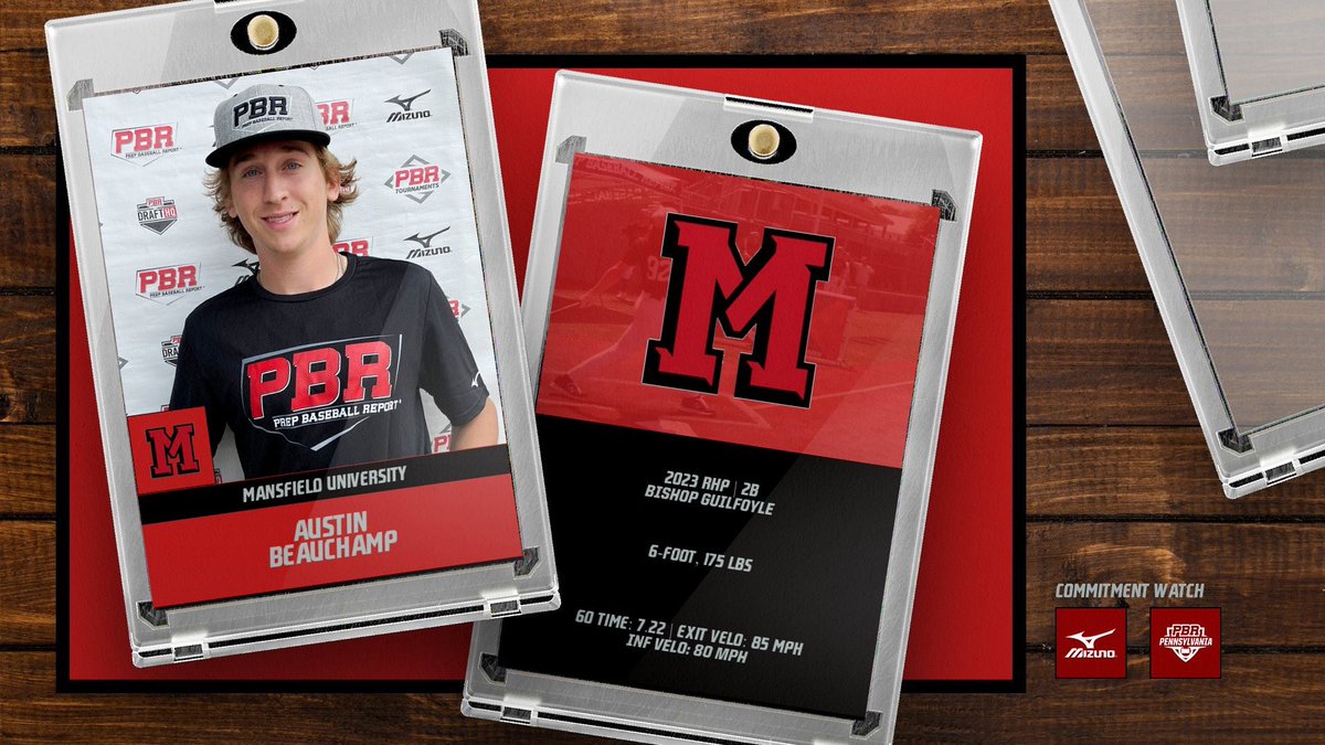 PrepBaseballPA's tweet photo. 📢Commitment Watch📢 

2023 RHP|2B @AustinBeaucha17 (Bishop Guilfoyle) @FloodCityElite has committed to @MUbaseball #congrats 

🔥Beauchamp is the 2️⃣2️⃣nd commit from the 2022 PA State Games🔥 

#pbrfamily https://t.co/eVlV3VanXZ
