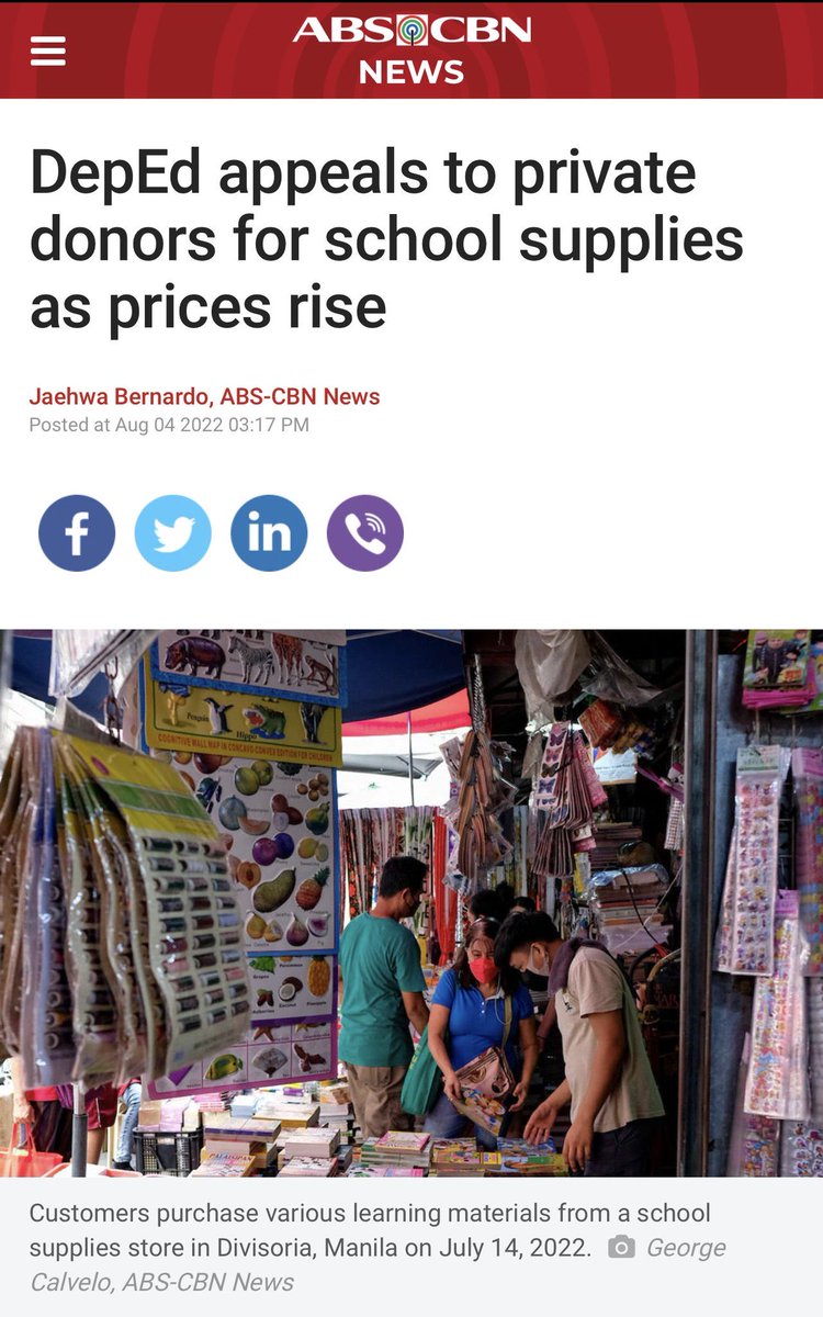 oslecjunior's tweet photo. Here are a couple of ideas: (1) Maybe DepEd should stop buying overpriced laptops for teachers and (2) maybe use the budget allotted for mandatory ROTC to buy enough school supplies for our public school students. What do you think? https://t.co/m6nvo3u7SA