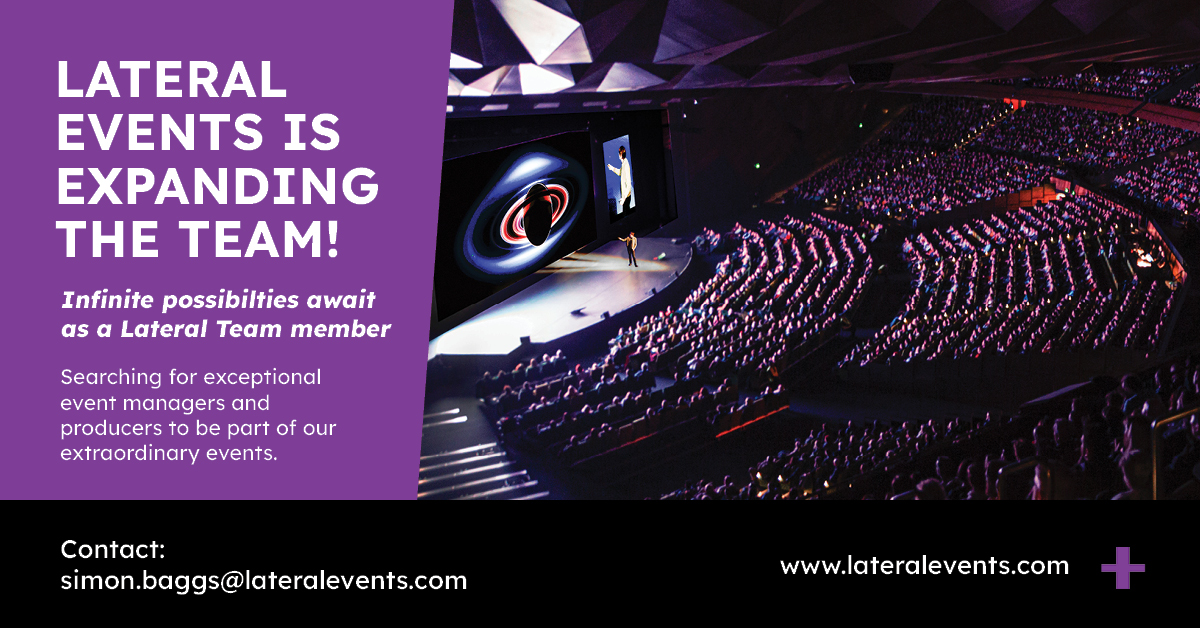 Calling Event Managers and Producers - Join the Lateral Team!