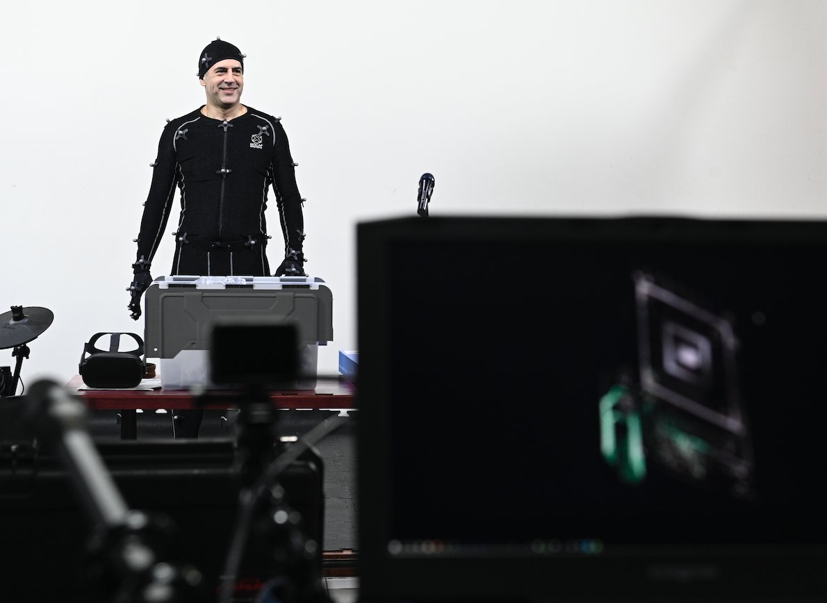 SpaceBoyMX's tweet photo. 10:35 🎬
#RubenZamora en la grabación de 10:35, con nuestro sistema @Vicon #motioncapture y @FacewareTech para animación facial.
#wearespaceboy #shortfilm #animation @WCMMexico @erik_vfragoso #ManuelCoe @ameliavegamusic #silencetrack #lacuevadelosoaudio @mocapsolutions @HCGTech https://t.co/faKN8Hvz6z