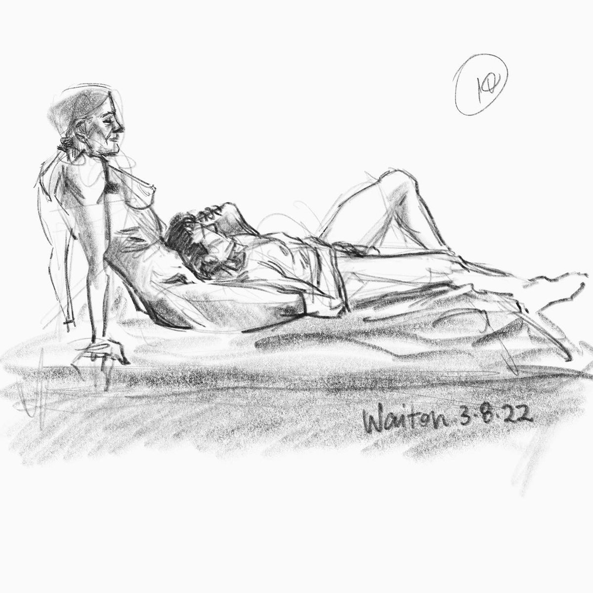 waitonfong's tweet photo. Dumplings, wine and life drawing on a warm winter’s evening @nudenight_lifedrawing (Insta)  with fantastic models Moca &amp; Tony Starkas #lifedrawing #lifedrawingsydney #nudemodels #lifemodels #procreate #pencil https://t.co/jXIjutNQ9Q