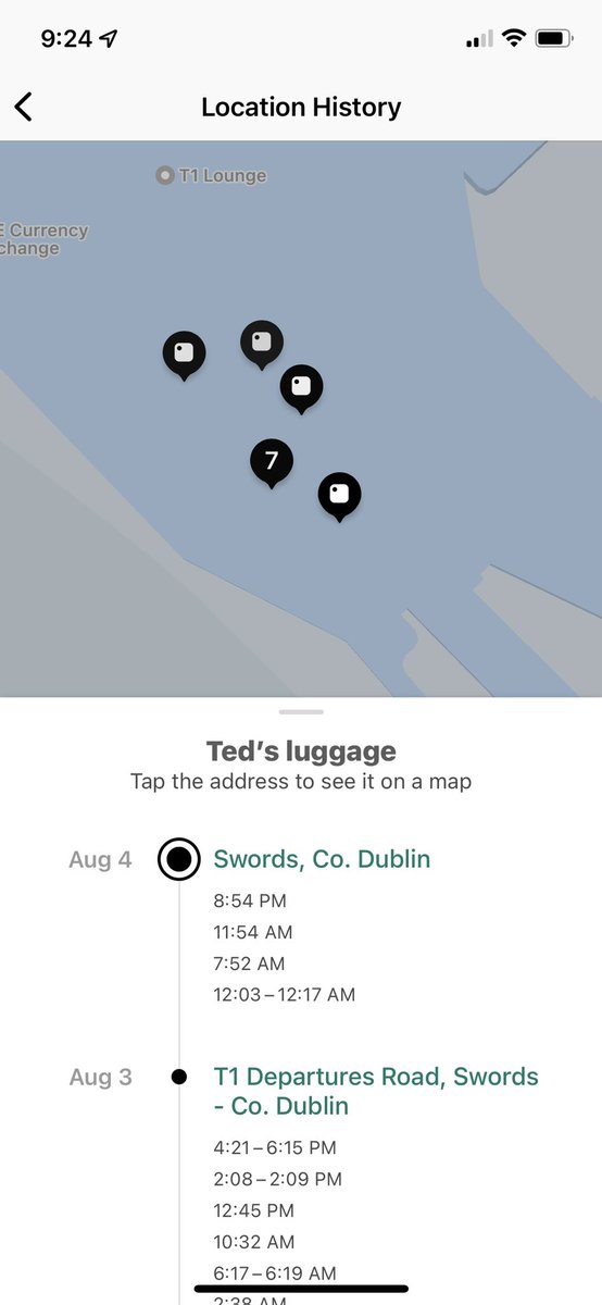 itswhitman's tweet photo. @DublinAirport can you help us find our bag that’s been there for over a week? https://t.co/SMAmLOCgn6