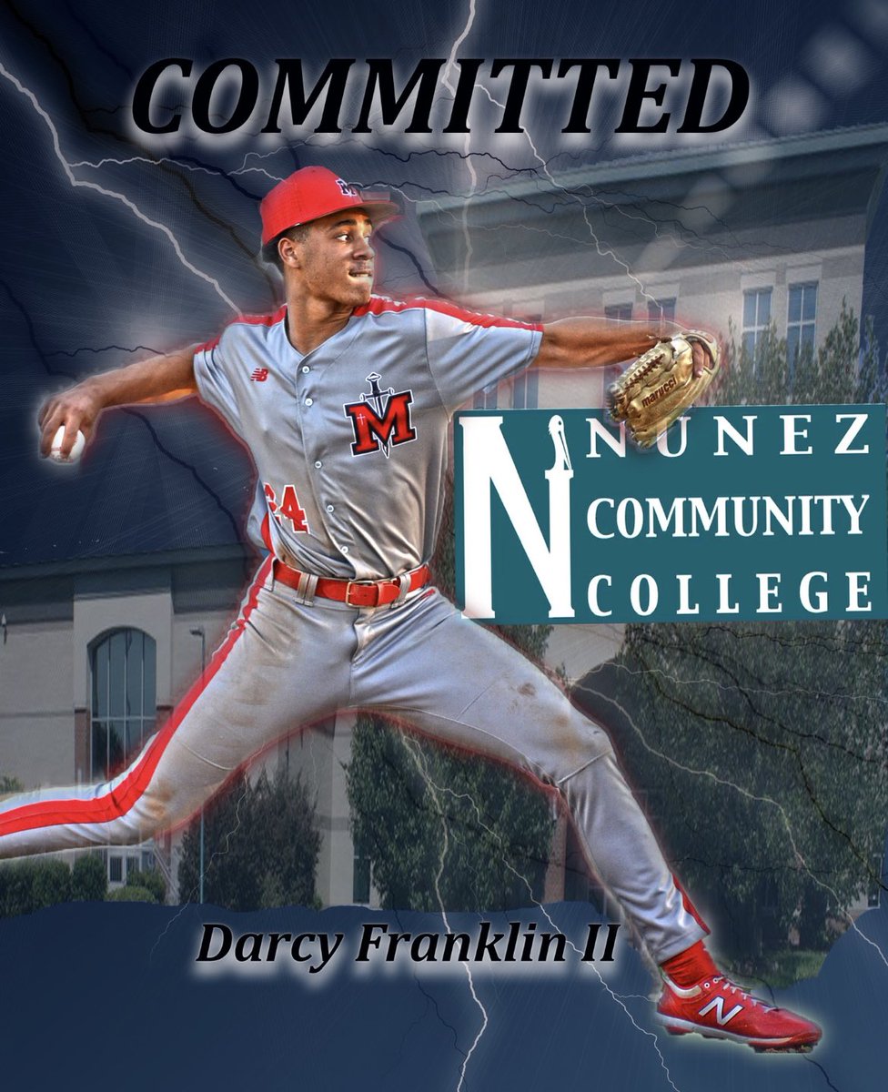 Very excited to announce I have signed and will be continuing my academic and baseball career at Nunez Community College.

Thanks to all who played an important role during my journey. Please continue to keep me in your prayers as I embark on this next chapter of my life.
