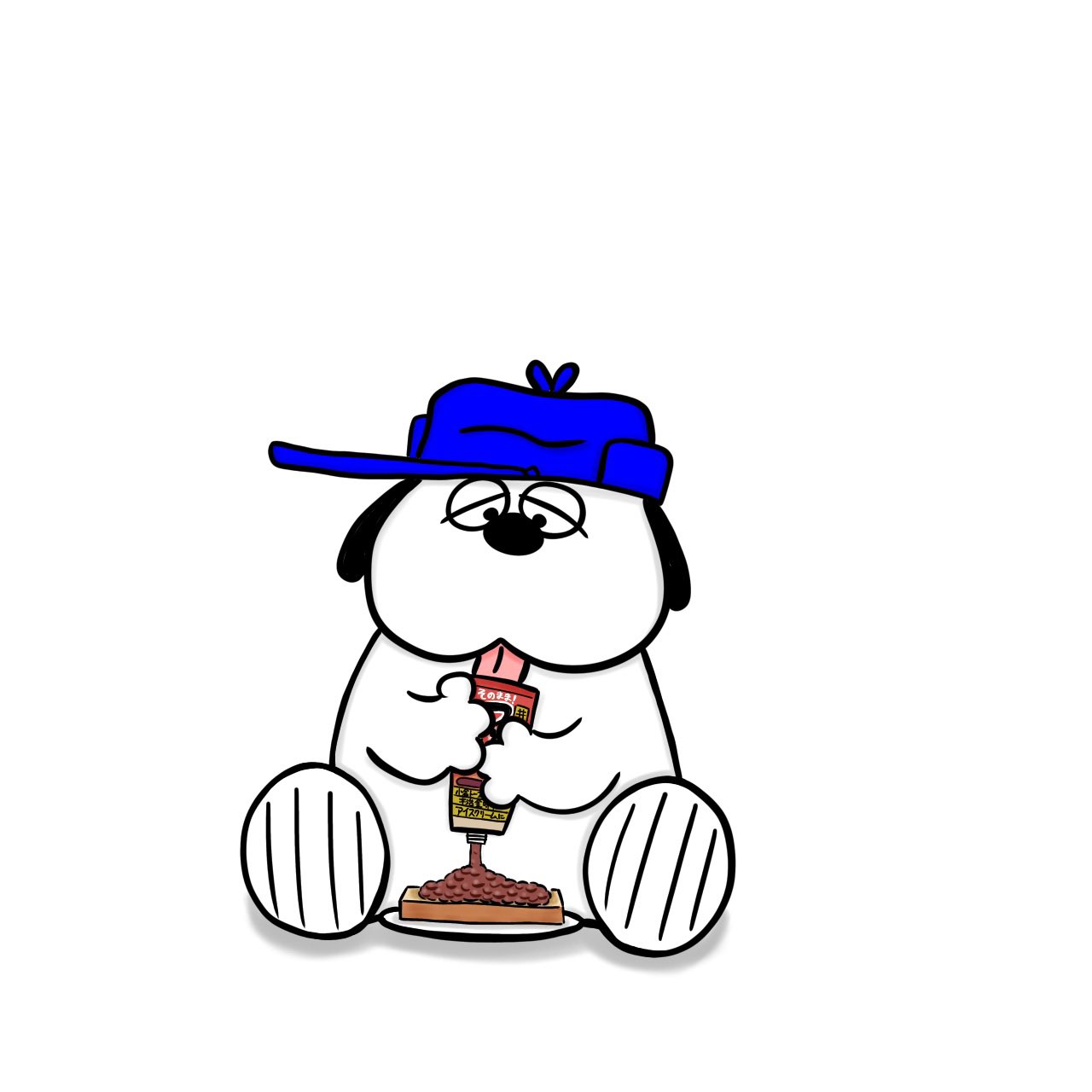 Wlfa Snoopy Day526 つぶあんを食べるオラフ 100日後も食べるオラフ デジタルイラスト T Co Tonuelo37b Twitter