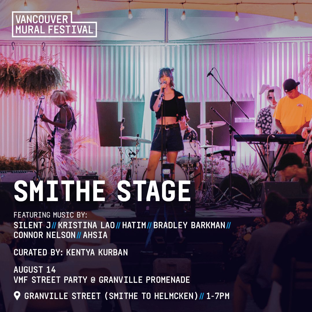 Next gig alert! I’m playing <a href="/vanmuralfest/">Vancouver Mural Festival</a> street party on Aug 14th at 3pm. All ages, free, and fabulous. Big thanks to  <a href="/downtownvan/">Downtown Van</a> and the people and orgs that make summer, outdoor fun entertainment possible.
