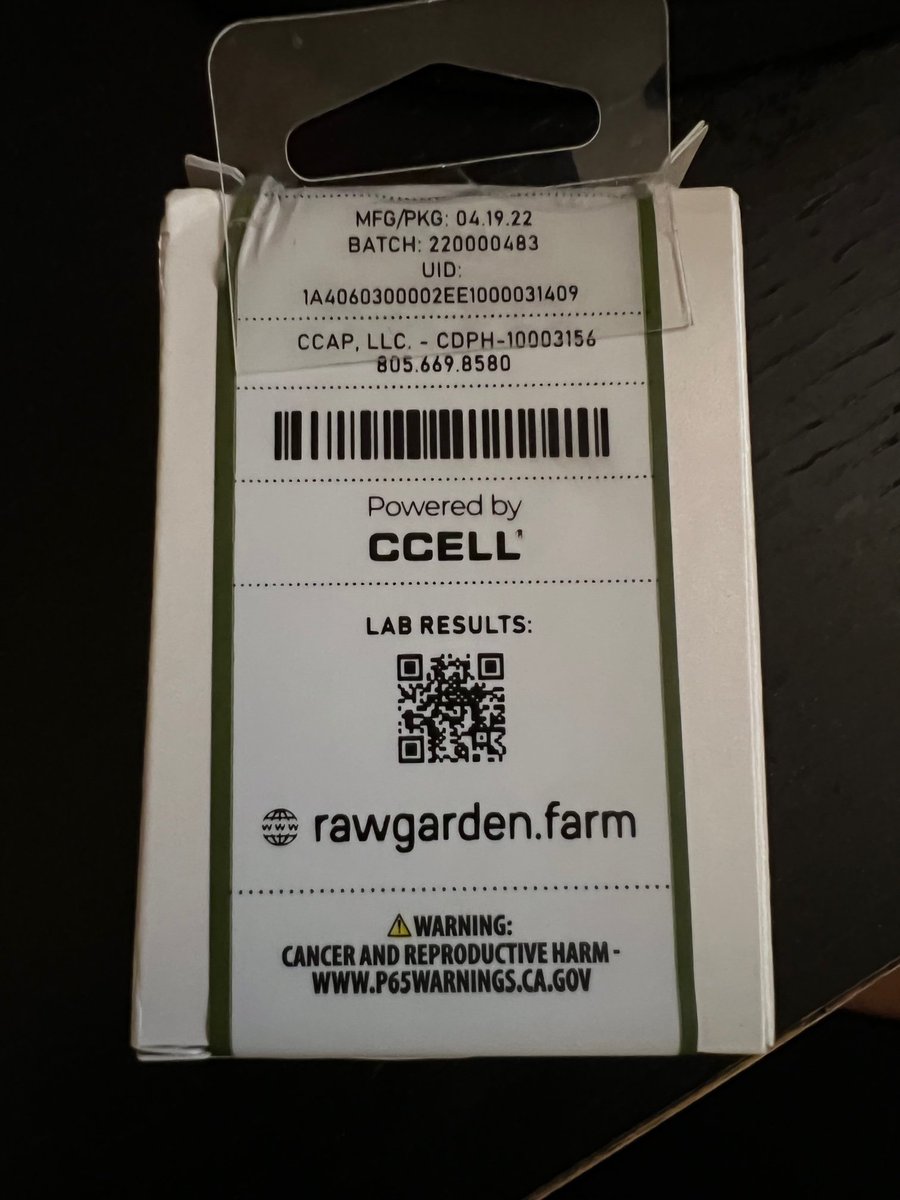 A shout out to <a href="/_rawgarden/">Raw Garden</a> who are making full product profile data more easily available and also highlighting the brand of cartridge used. I like the access to more product information when shopping, do you?