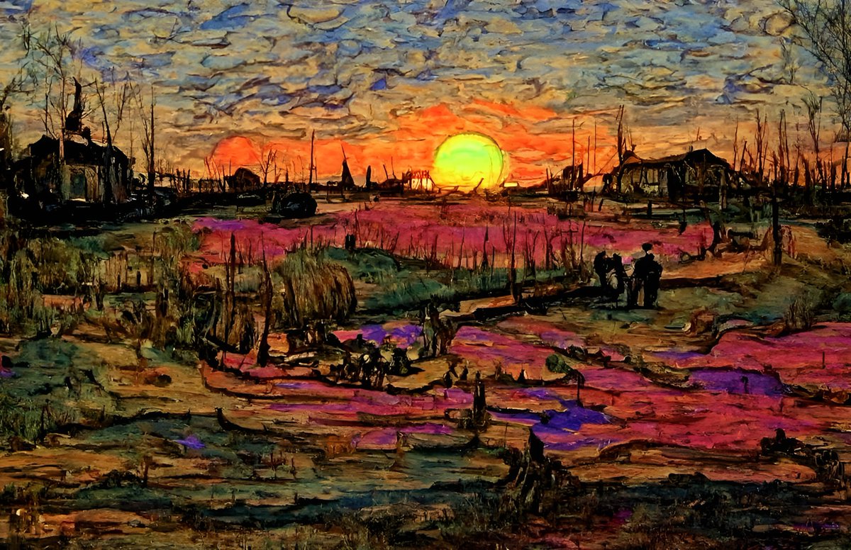 djhart1985's tweet photo. Painting of a sunset by Vincent van Gogh

@nightcafestudio
#aiart #aiartcommunity https://t.co/u0dRJqrjUy