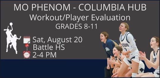 MissouriPhenom's tweet photo. Columbia hub begins fall workouts and new player evaluations august 20 details below https://t.co/iaICiuEMXx