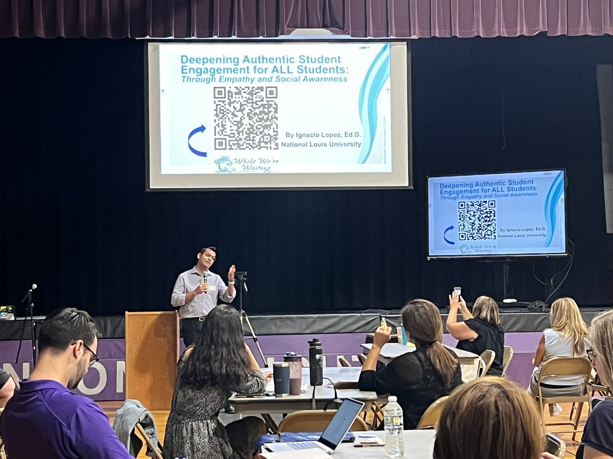 learnandteach04's tweet photo. So many great moments of learning, connecting, and sharing today @ #21EngagedLearning Conference! @educationhall &amp; @IgnacioLopezIV share great strategies &amp; validated so much of what we are doing as a district! #relationships #authenticity #strongcore #joy #21Learns https://t.co/9DpFFjdohx