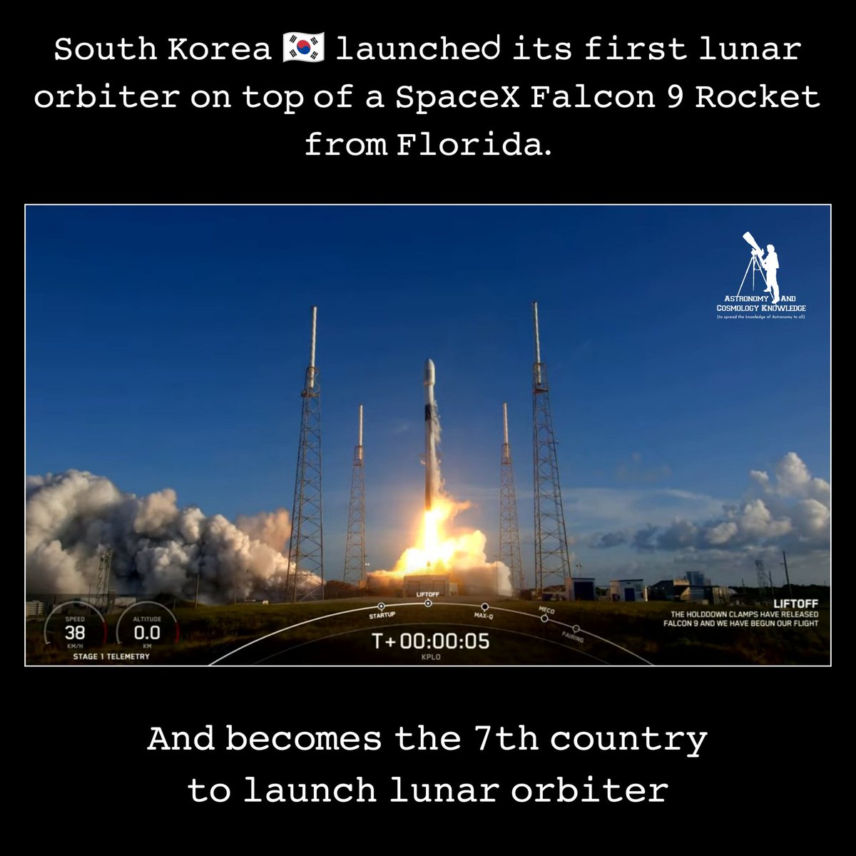 rohitsj27's tweet photo. The KPLO (Korea Pathfinder Lunar Orbiter) will reach in lunar orbit in December

🇰🇷🇰🇷🇰🇷

#Korea #KPLO https://t.co/sx4gtOiZ2V