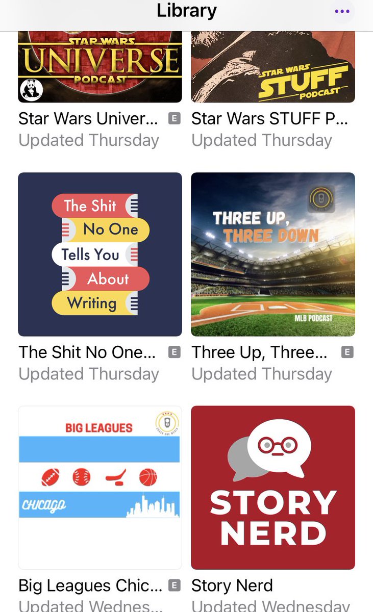 SonOfAWookiee's tweet photo. @robertjwolfmd @NatashaCL7 I have recently, different writing ones, Star Wars and if you like baseball I can recommend #ThreeUpThreeDown or #BigLeagueChicago for Chicago sports. https://t.co/tSA5t4pV9c
